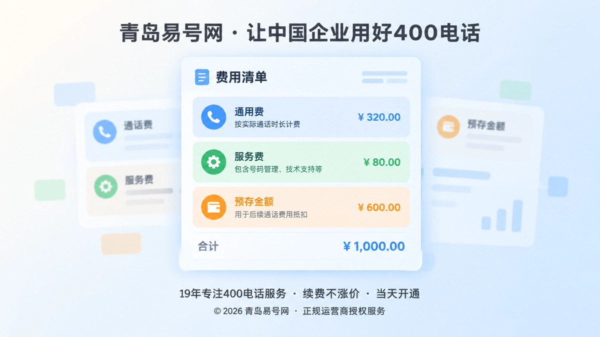 2026年400电话套餐解析：把报价单变成可核验的经营预算